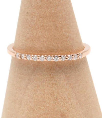 美品 ヨンドシー リング 指輪 K10 ダイヤ レディース SIZE 11号 4℃