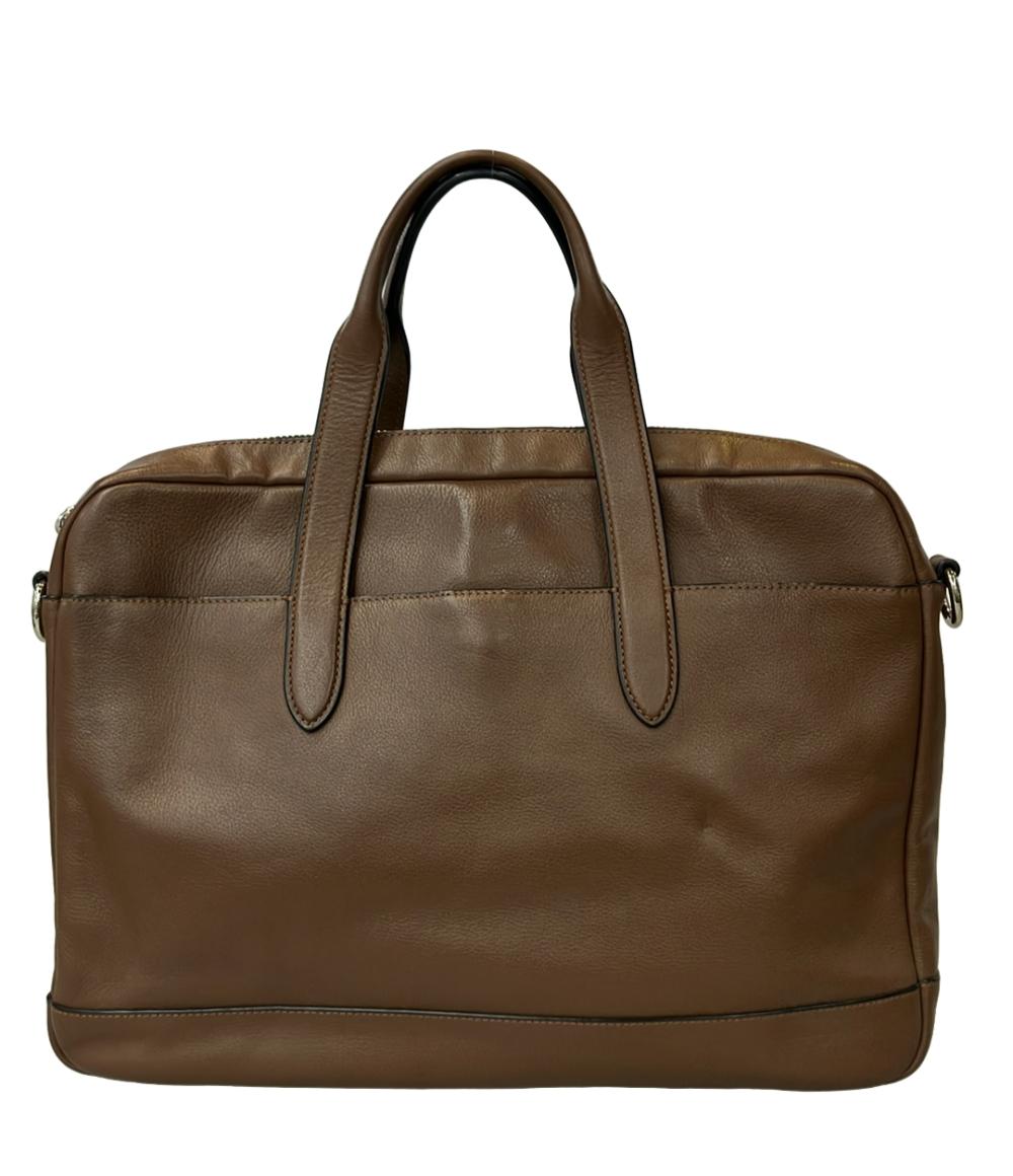 COACH メンズ コーチ シグネチャー レザー ブリーフケース 2way 茶黒 COACH 2wayブリーフケース ショルダーバッグ F22529 メンズ コーチ