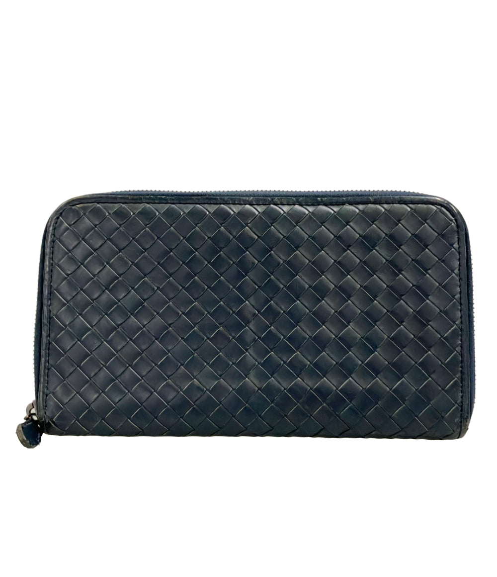 BOTTEGA VENETA ラウンドファスナー長財布 イントレチャート メンズ