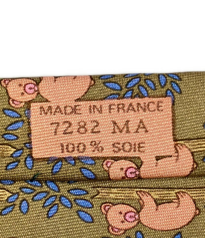 HERMES ネクタイ シルク100% メンズ エルメス