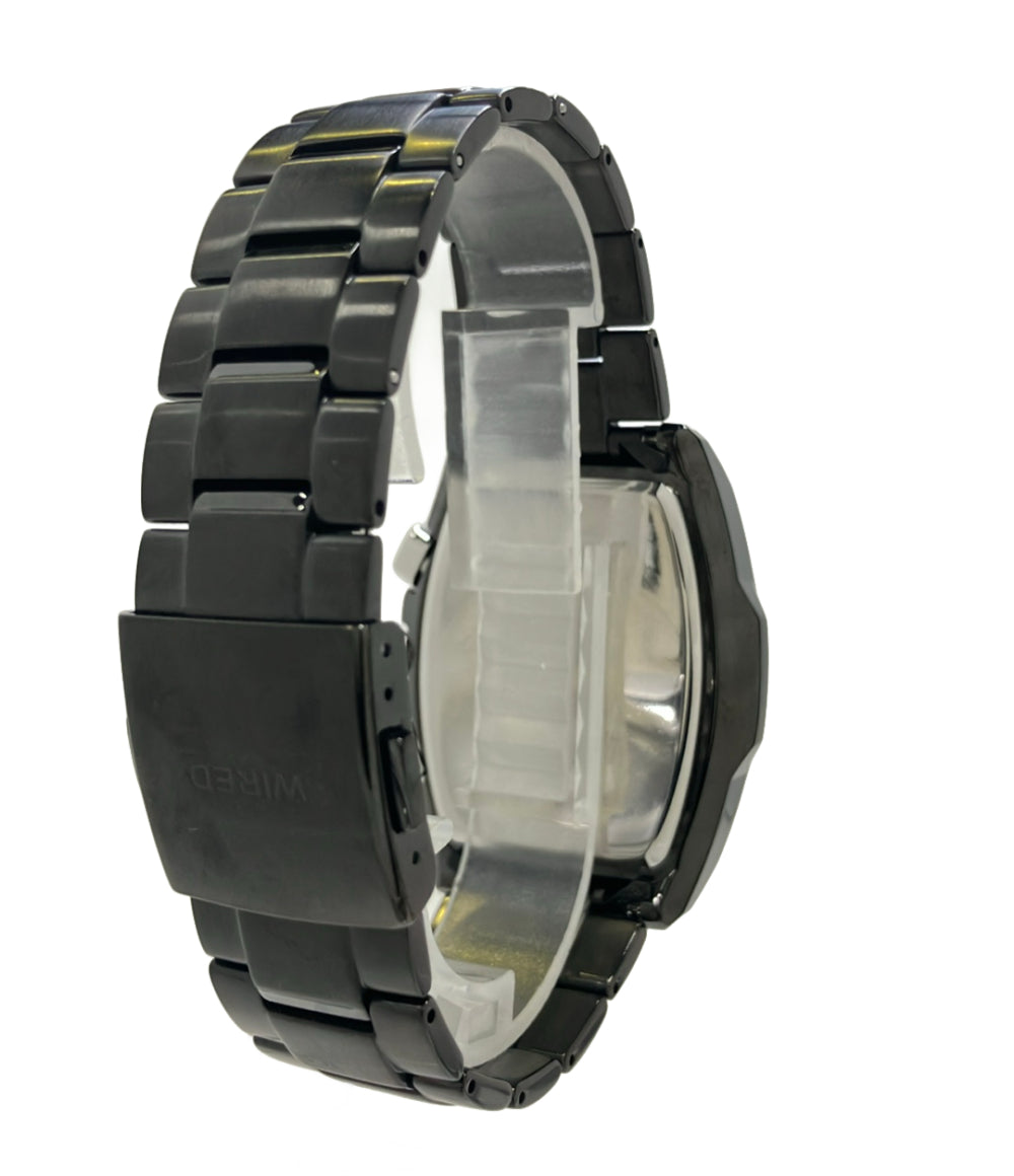 SEIKO 腕時計 WIRED ワイアード クオーツ パープル 7T92-0KW0 メンズ セイコー