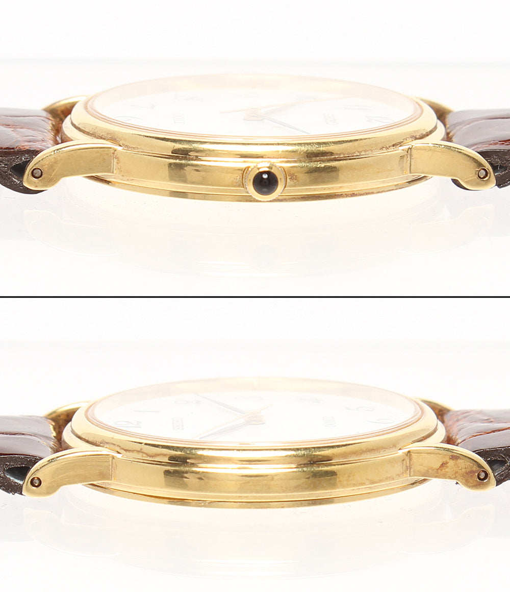 SEIKO DOLCE 腕時計 18KT クオーツ ホワイト 8J41-6060 メンズ