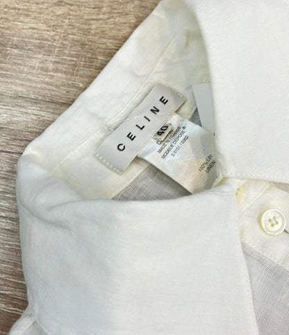 セリーヌ ノースリーブシャツ リネン レディース SIZE 40 (M) CELINE
