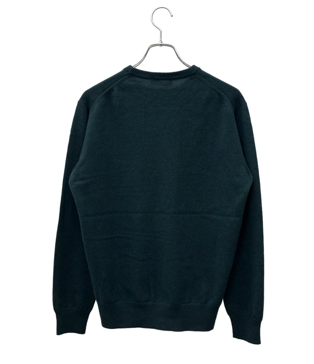 CRUCIANI 長袖ニット 薄手 クールネック グリーン  カシミア100% メンズ SIZE 50 (XL) クルチアーニ