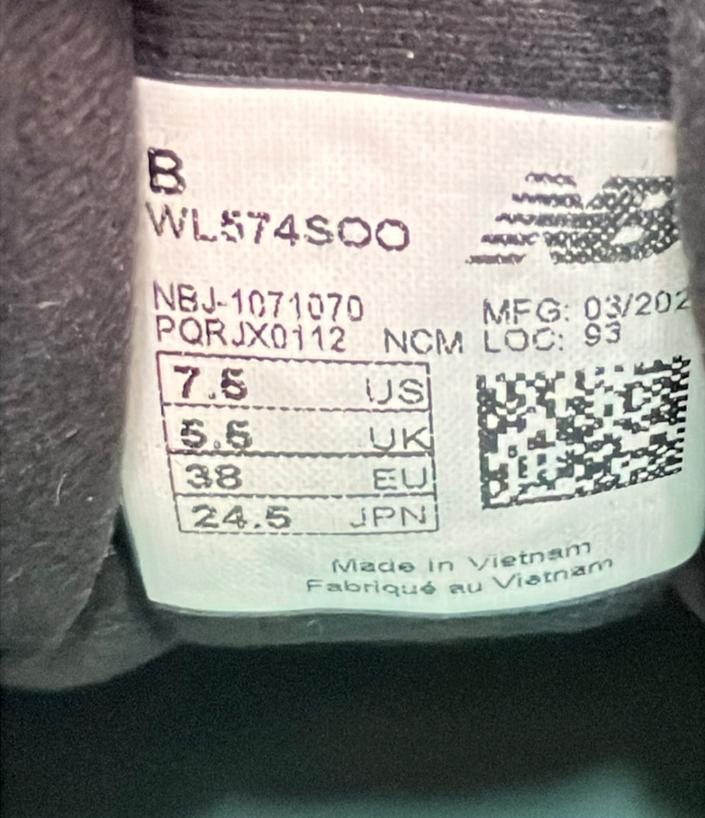 NEW BALANCE ローカットスニーカー WL574SOO レディース SIZE 24.5 ニューバランス