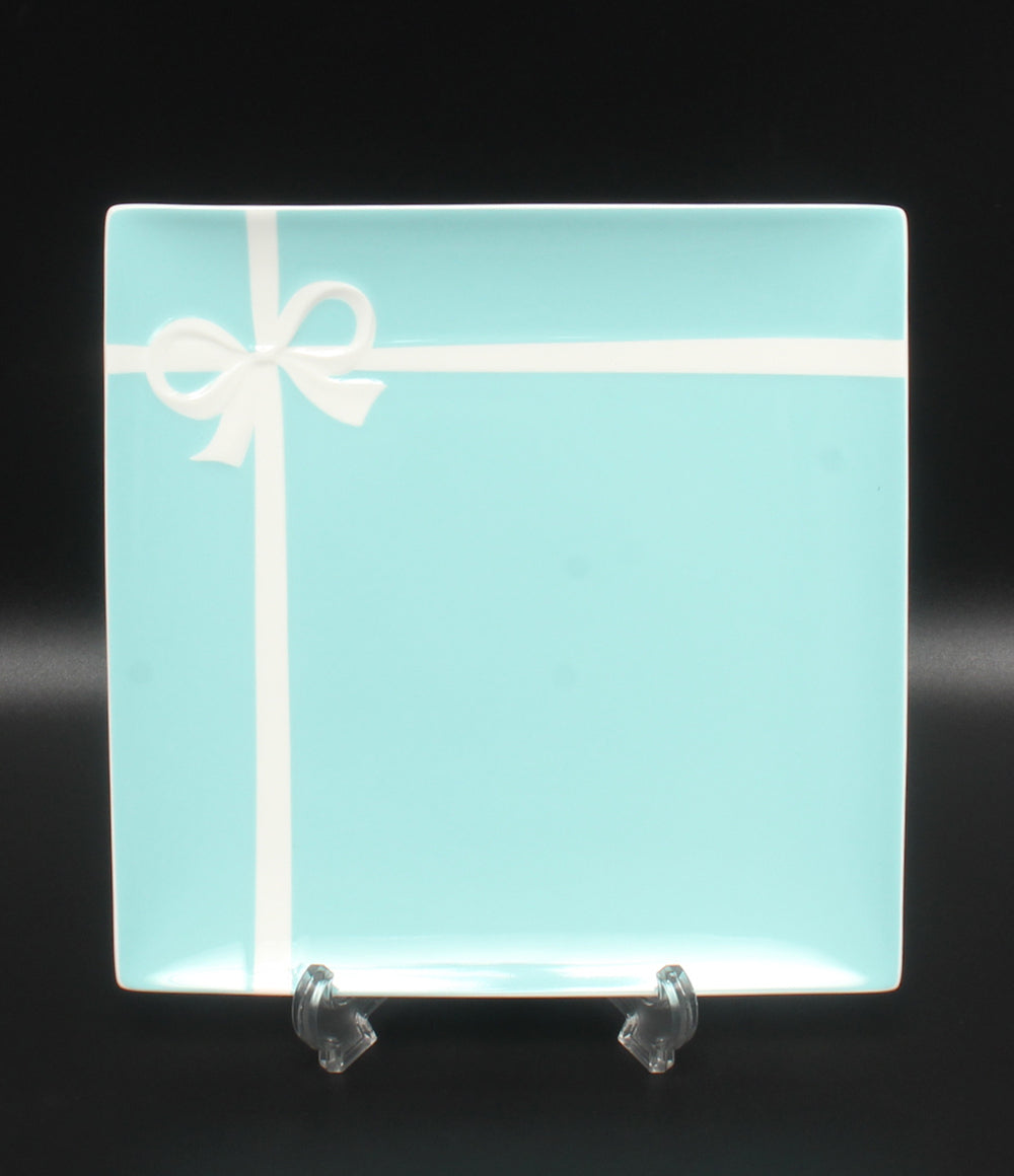 美品 TIFFANY&Co. スクエアプレート 皿 24cm ブルーボックス ティファニー