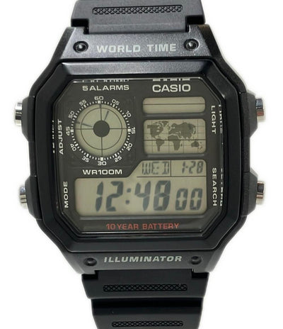 美品 CASIO 腕時計 クオーツ AE-1200WH メンズ カシオ
