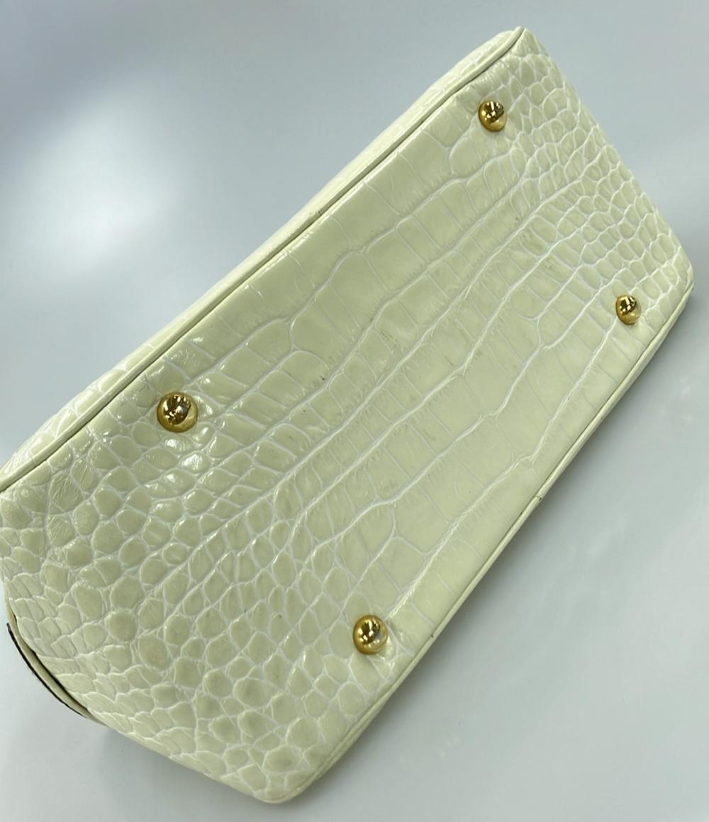 ジェイアンドエムデヴィッドソン クロコ型押しレザーショルダーバッグ 肩掛け レディース J&M Davidson