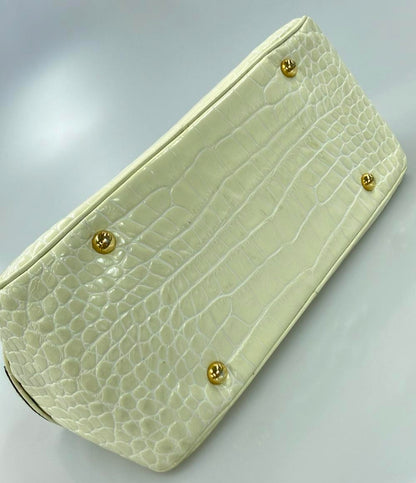 ジェイアンドエムデヴィッドソン クロコ型押しレザーショルダーバッグ 肩掛け レディース J&M Davidson