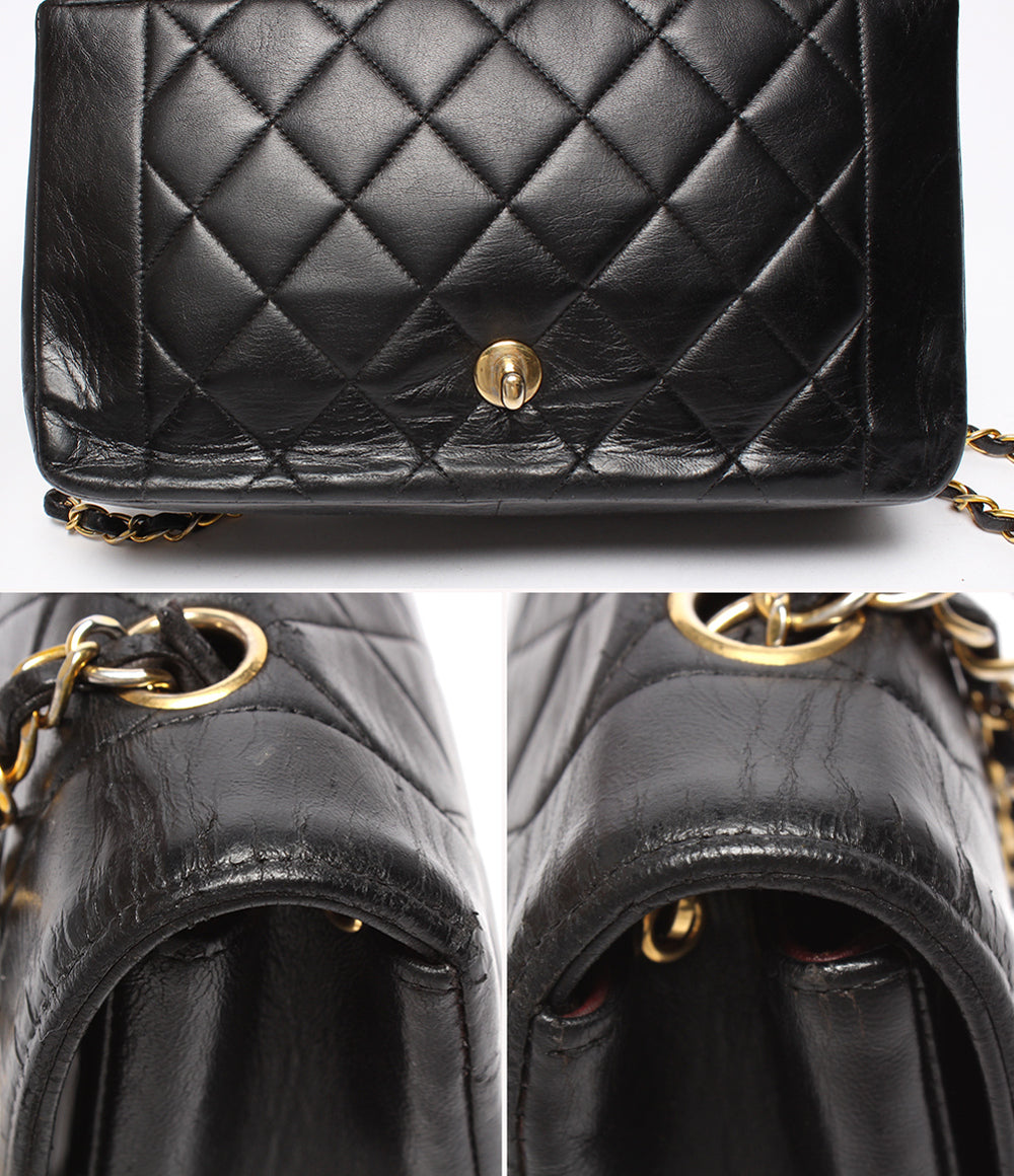 CHANEL チェーンショルダーバッグ ゴールド金具 マトラッセ 2番台 シングルチェーン シングルフラップ ダイアナ25 A01165 レディース シャネル