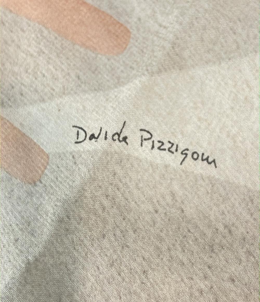 美品 ブルガリ スカーフ シルク100% 動物柄 davide pizzigoni レディース BVLGARI