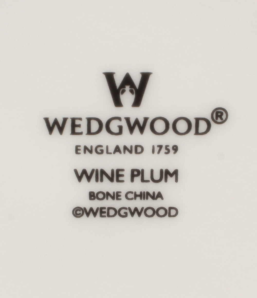 美品 WEDGWOOD カップ＆ソーサー プレート 皿 18cm 4点セット ワインプラム ブループラム ウエッジウッド