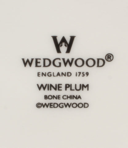 美品 WEDGWOOD カップ＆ソーサー プレート 皿 18cm 4点セット ワインプラム ブループラム ウエッジウッド