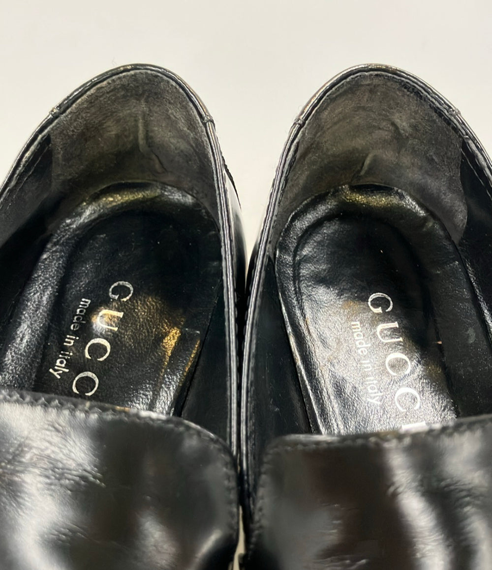 GUCCI スクエアトゥ ホースビットローファー レディース SIZE 37 C グッチ