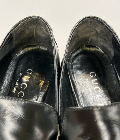 GUCCI スクエアトゥ ホースビットローファー レディース SIZE 37 C グッチ
