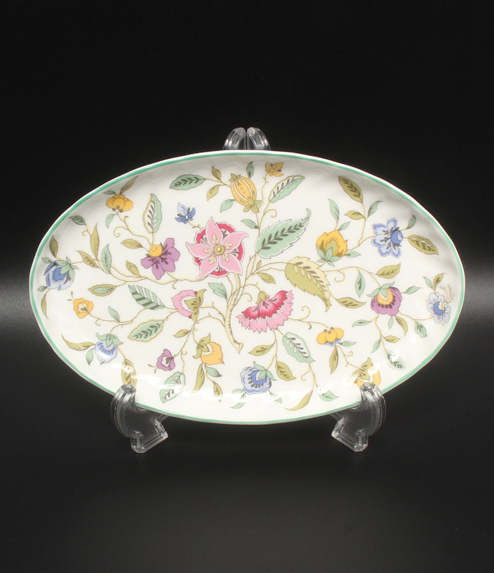 美品 Minton オーバルトレイ 皿 22cm ハドンホール ミントン