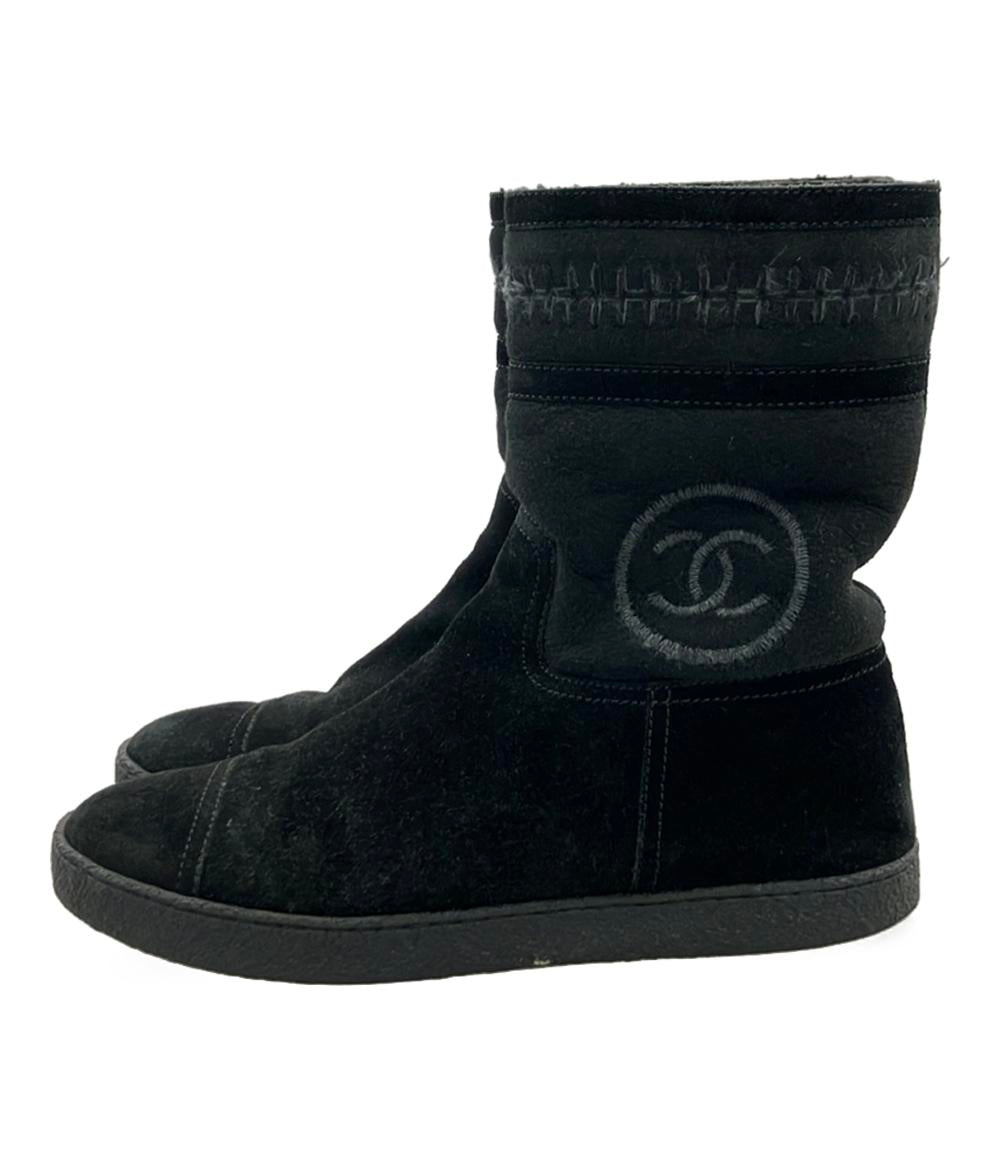 シャネル ムートンブーツ レディース SIZE 39 (XL) CHANEL