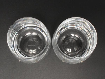 美品 WEDGWOOD グラス タンブラー 2点セット ペア プロミシス ウィズディスリング ウエッジウッド