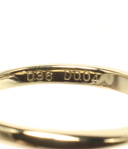 美品 リング 指輪 K18 ダイヤ0.36ct 0.04ct レディース SIZE 12号