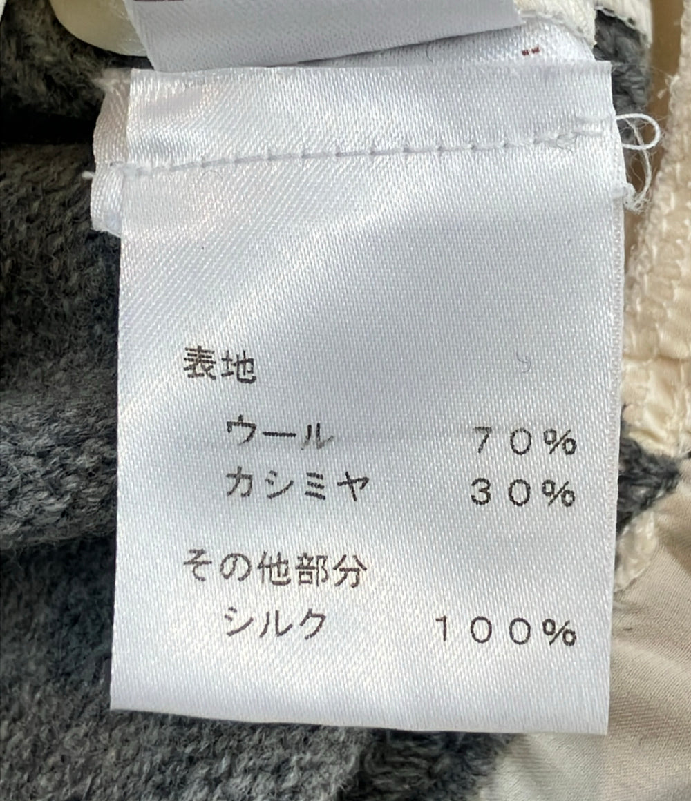 LOUIS VUITTON 長袖 裾フリル ドッキング ニットカーディガン ECC-W09 レディース SIZE S ルイ・ヴィトン