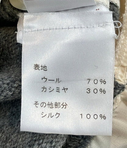 LOUIS VUITTON 長袖 裾フリル ドッキング ニットカーディガン ECC-W09 レディース SIZE S ルイ・ヴィトン