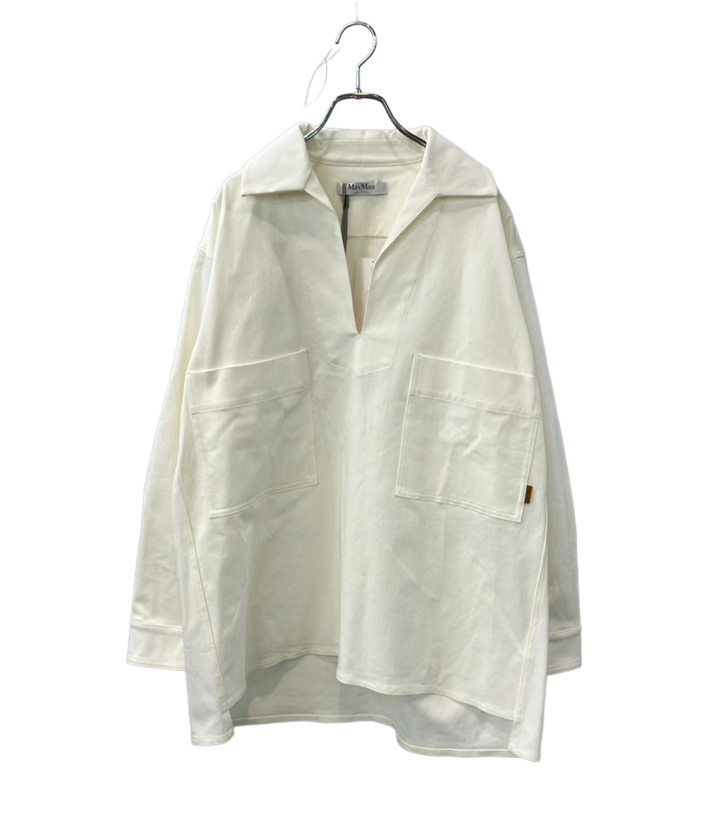 MAX MARA 長袖シャツ コットン オーバーサイズ プルオーバー タグ付き レディース SIZE 42 (M) マックスマーラ