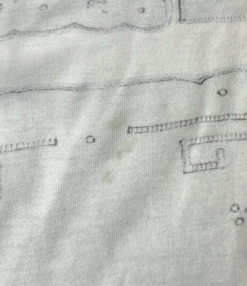 tao COMME des GARCONS 半袖 転写フリル Tシャツ レディース SIZE S タオ コムデギャルソン