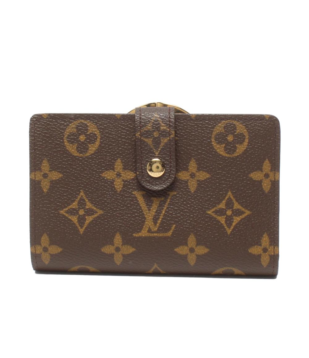 美品 LOUIS VUITTON 二つ折り財布 ポルトフォイユ ヴィエノワ モノグラム M61673 レディース メンズ ルイ・ヴィトン