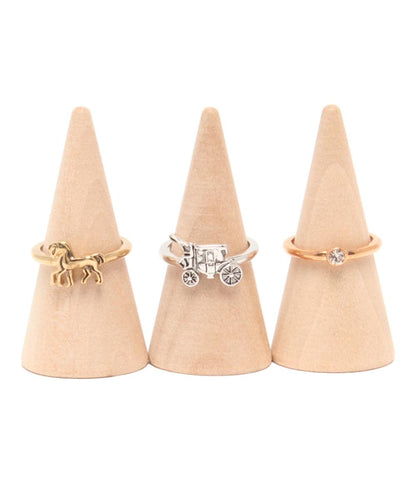 美品 COACH リング 指輪 ロゴモチーフ 3点セット レディース SIZE 9号 コーチ