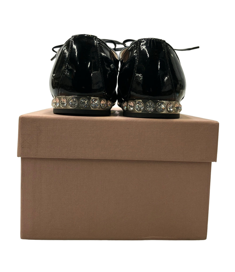 Miu Miu エナメルレースアップシューズ レディース SIZE 36 1/2 ミュウ ミュウ