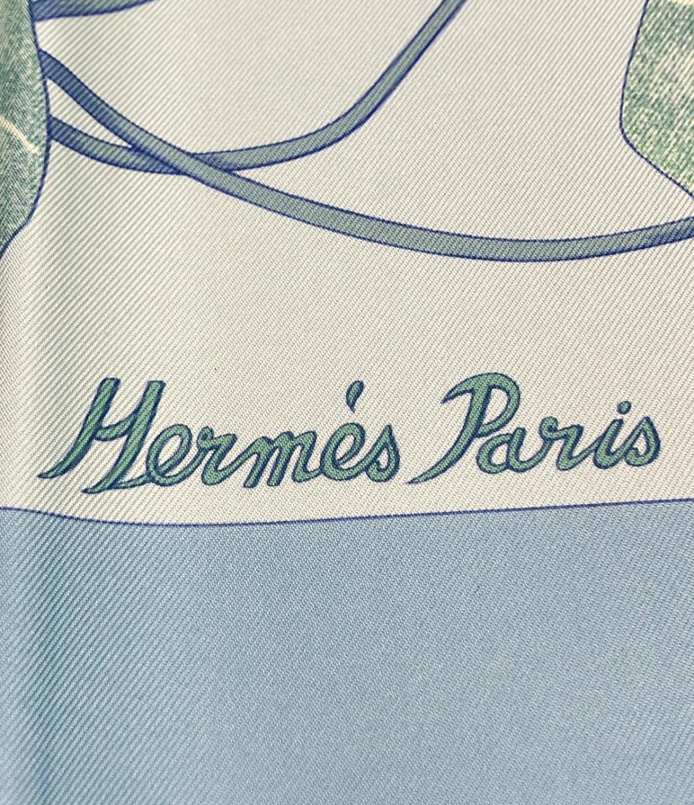 美品 HERMES スカーフ カレ90 シルク100% Les Capucines レディース エルメス