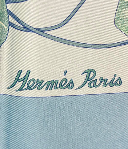 美品 HERMES スカーフ カレ90 シルク100% Les Capucines レディース エルメス