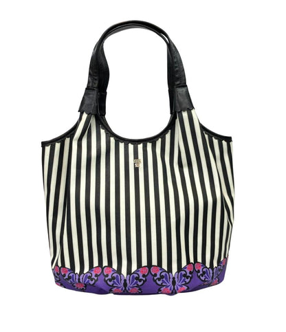 ANNA SUI トートバッグ 肩掛け ストライプ柄 バタフライ レディース アナスイ
