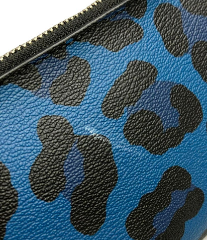 COACH ポーチ レオパード プリント コーナー ジップ リストレット F64238 レディース コーチ