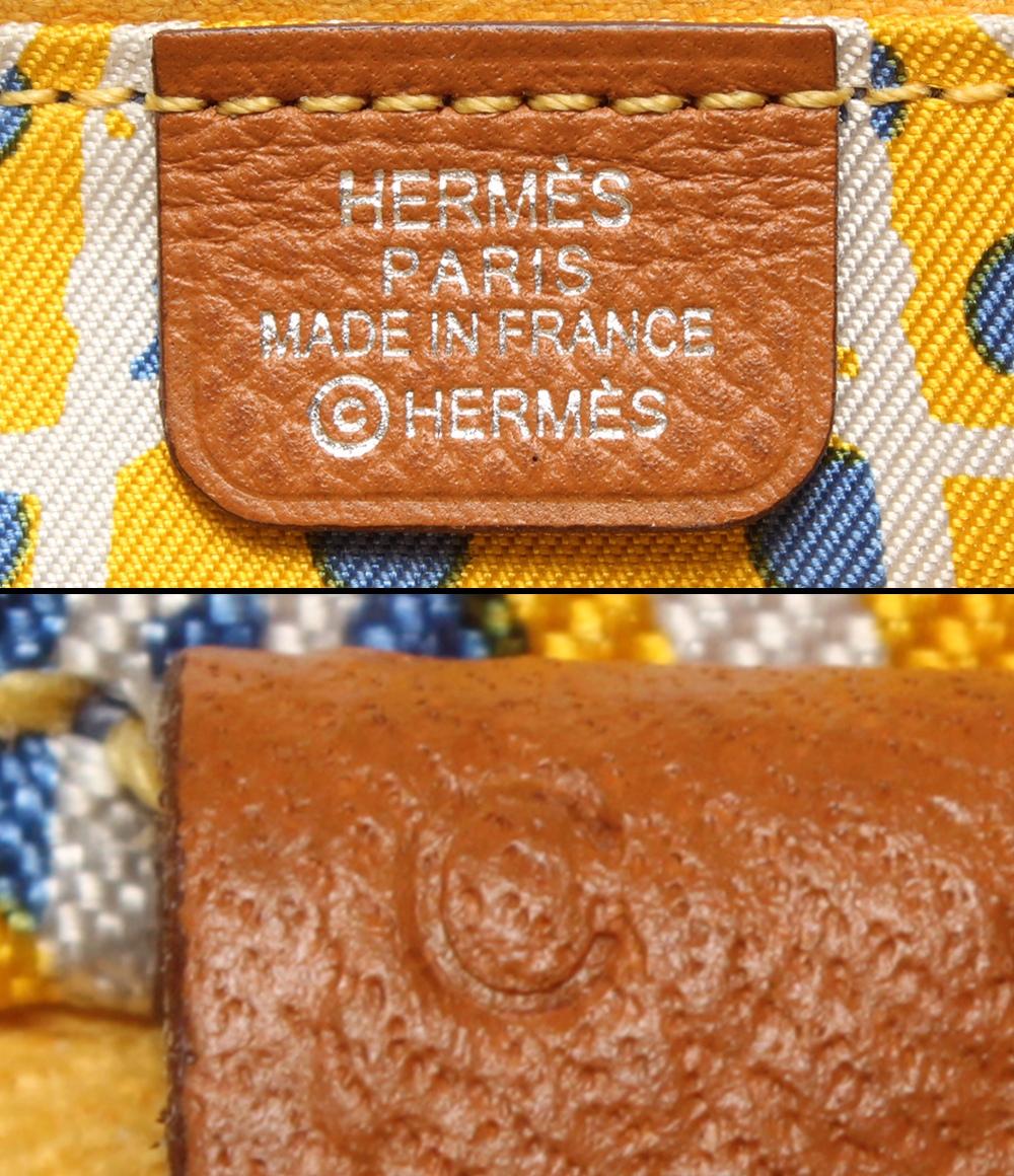 HERMES ラウンドファスナー長財布 C刻印 シルバー金具 シルクイン アザップロング レディース エルメス