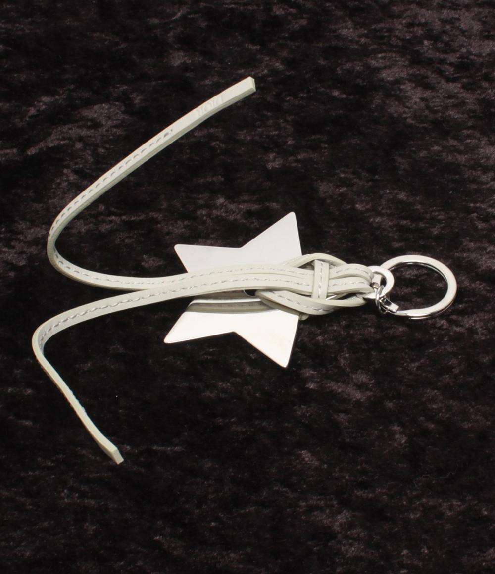 美品 Christian Dior キーリング キーホルダー スターモチーフ 地図柄 レディース クリスチャンディオール