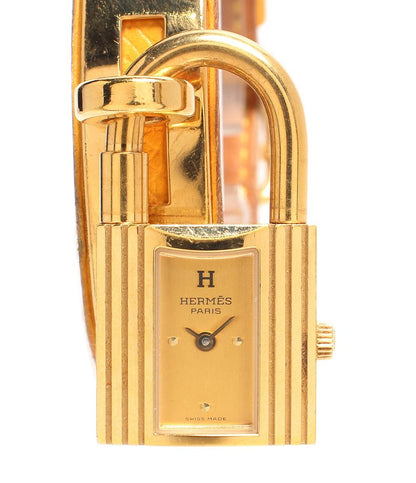 エルメス 腕時計 ○Z刻印 ゴールド金具 イエローベルト ケリーウォッチ クオーツ ゴールド レディース HERMES