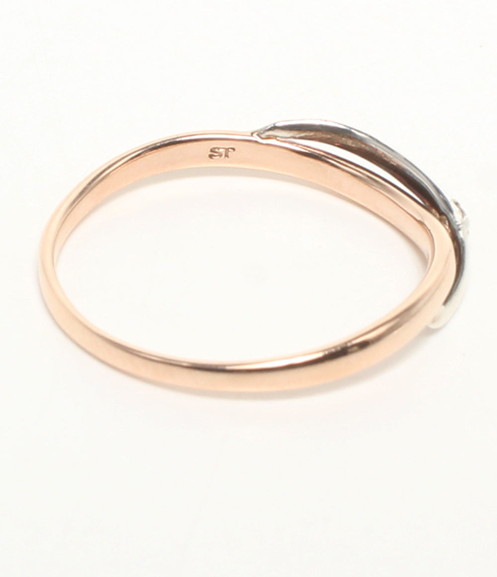 美品 Samantha Tiara リング 指輪 K10 SV950 ダイヤ 0.01ct レディース SIZE 11号 サマンサティアラ
