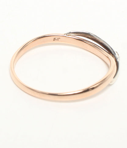 美品 Samantha Tiara リング 指輪 K10 SV950 ダイヤ 0.01ct レディース SIZE 11号 サマンサティアラ