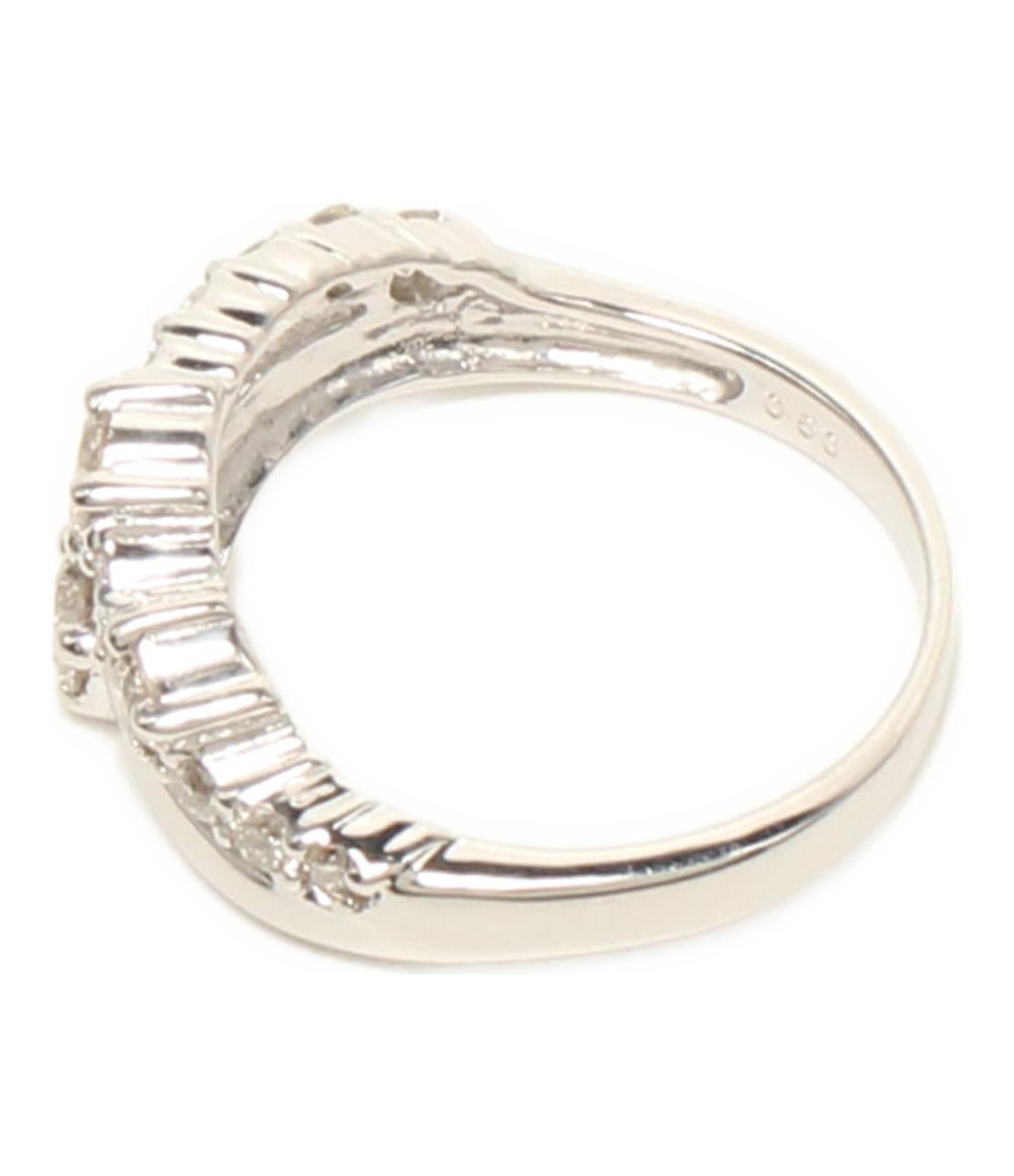 美品 リング 指輪 K18WG ブラウンダイヤ0.50ct レディース SIZE 7号