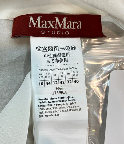 MAX MARA 長袖ブラウス ボウタイ タグ付き 6116055106 レディース SIZE 44 (XL) マックスマーラ