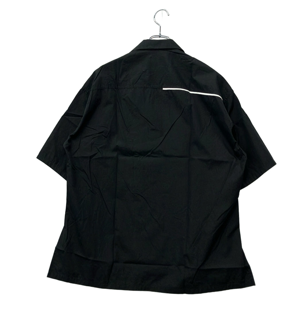 B YOHJI YAMAMOTO 半袖シャツ オープンカラー NV-B60-816 メンズ SIZE 2 (M) ビー ヨウジ ヤマモト