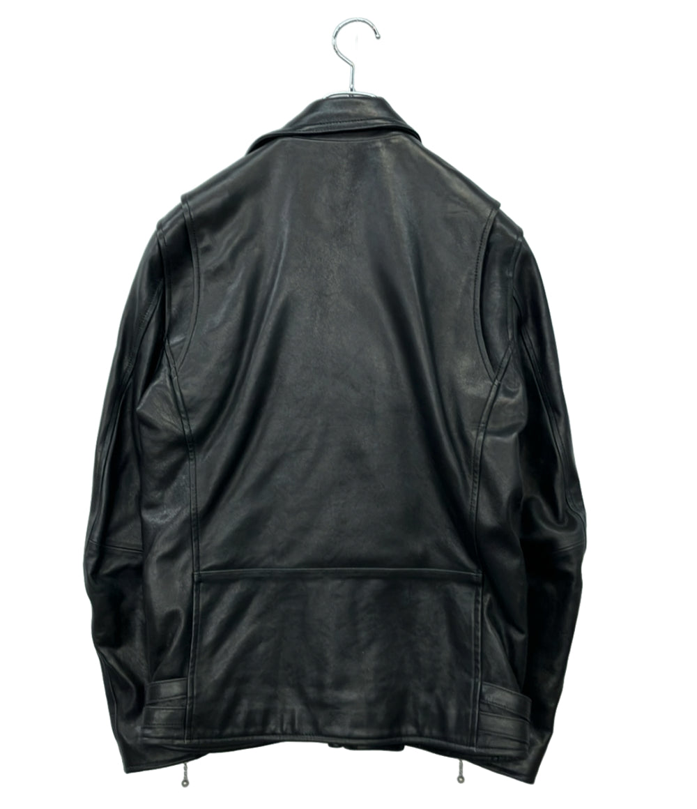 ユナイテッドアローズ　シングルライダース　黒　S ユナイテッドアローズ シングルライダースジャケット メンズ SIZE S (S