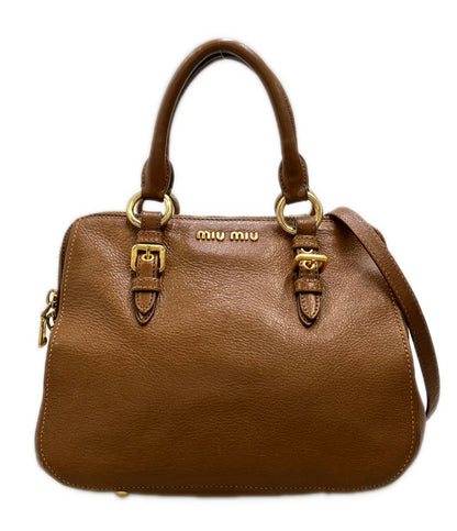 MIUMIU 2way ハンドバッグ ショルダーバッグ 肩掛け 斜め掛け ガンチーニ RL0058 レディース ミュウミュウ
