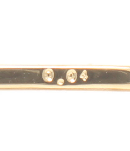 美品 agete ネックレス K18 ダイヤ0.04ct レディース アガット