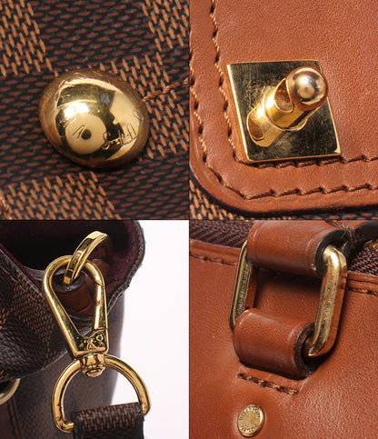 LOUIS VUITTON 2WAY ハンドバッグ トートバッグ ショルダーバッグ 肩掛け グリニッジ ダミエ エベヌ N41337 レディース ルイ・ヴィトン