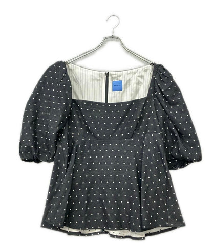 macgraw 半袖 パフスリーブドットブラウス レディース SIZE 42 (L) マックグロー