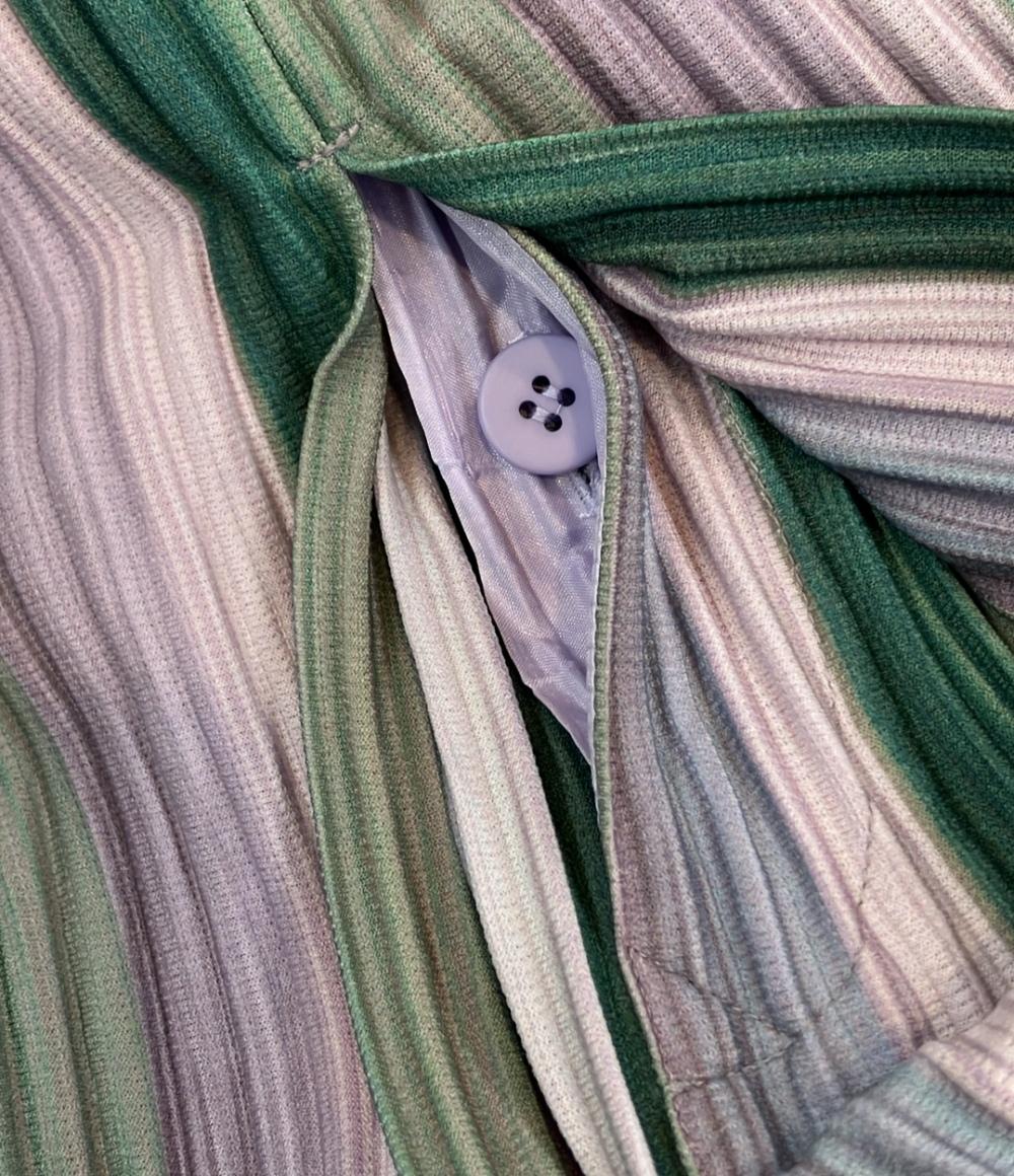 美品 オム プリッセ イッセイミヤケ プリーツストライプパンツ メンズ SIZE 3 (L) HOMME PLISSE ISSEY MIYAKE