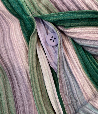 美品 オム プリッセ イッセイミヤケ プリーツストライプパンツ メンズ SIZE 3 (L) HOMME PLISSE ISSEY MIYAKE