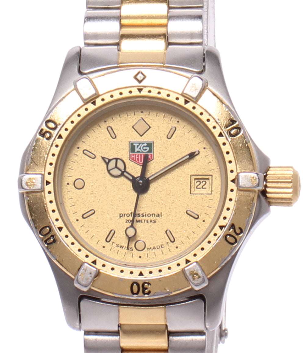 TAG HEUER 腕時計 プロフェッショナル 200M 2000シリーズ クオーツ ゴールド 964.008 レディース タグホイヤー